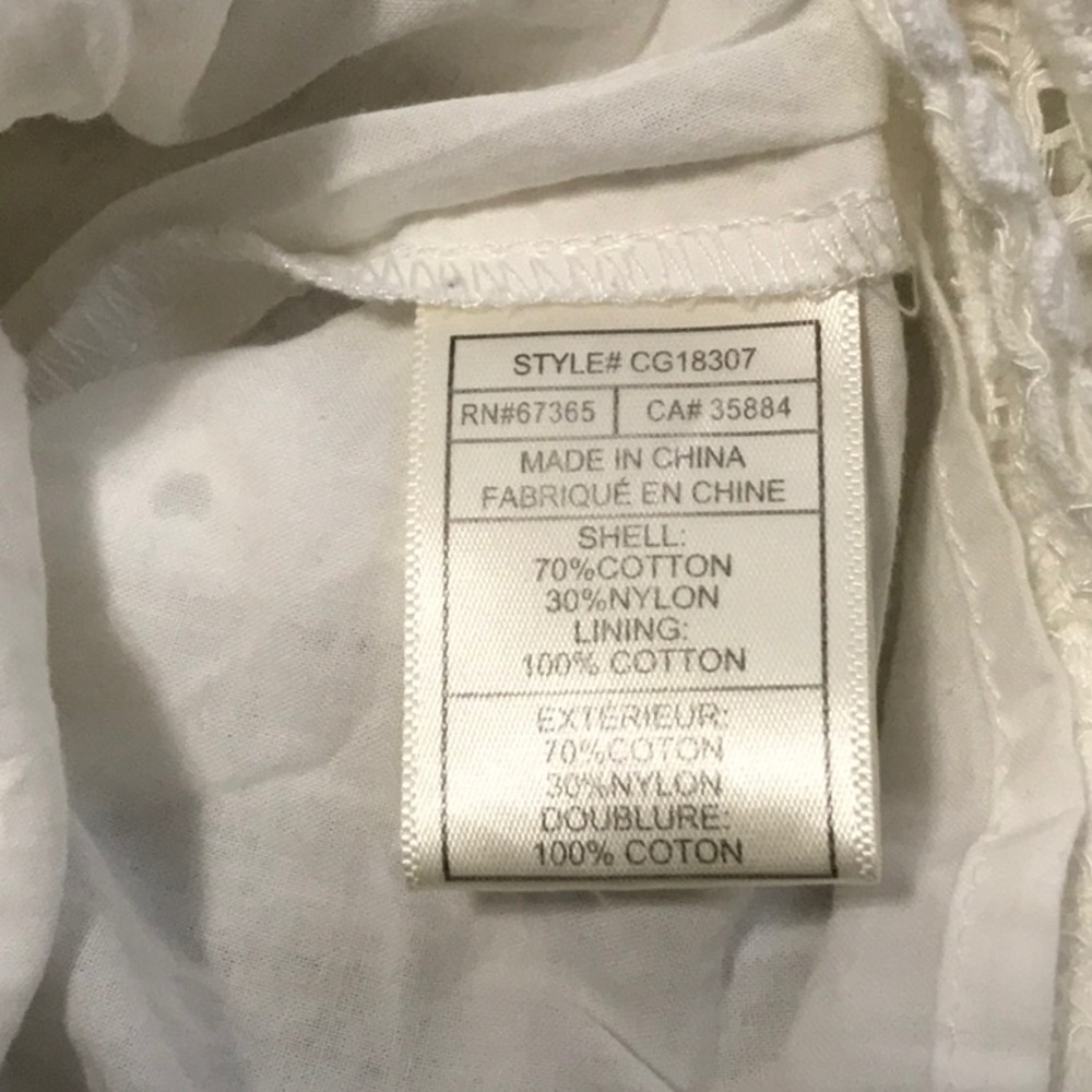 NWOT Cupcakes and Cashmere Lace Dress-White-Size M - Picture 6 of 7